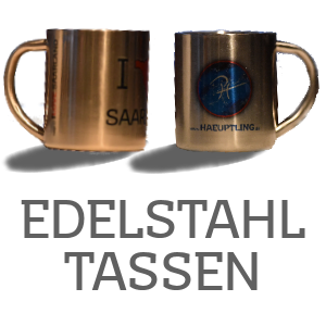 Edelstahl-Tasse klein "Ihr Motiv