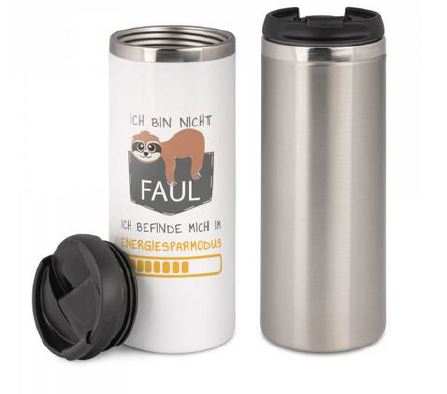 Edelstahl-Thermobecher 12oz - "Ihr MOTIV